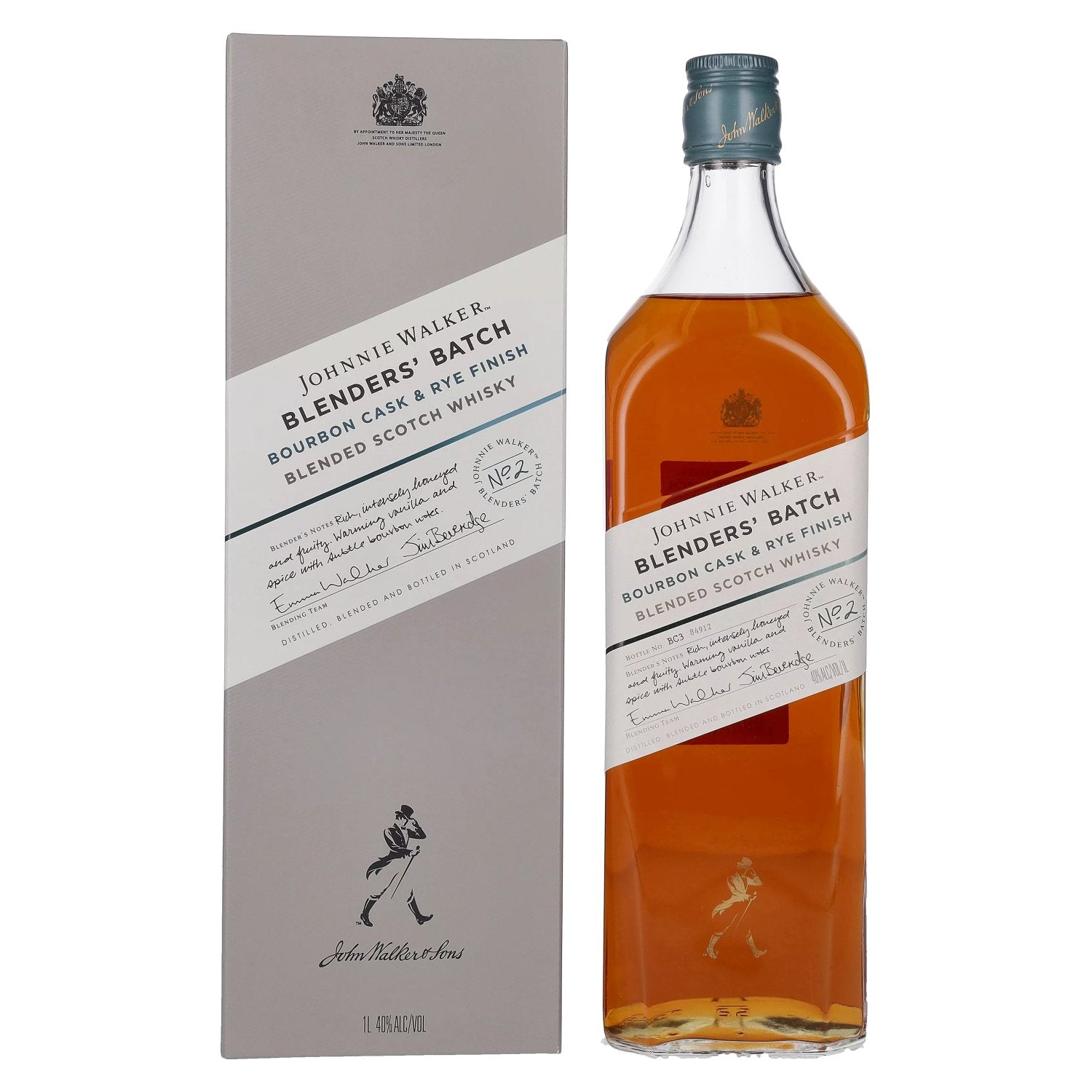 Johnnie Walker BLENDERS' BATCH Bourbon Cask & Rye Finish 40% Vol. 1l in Giftbox