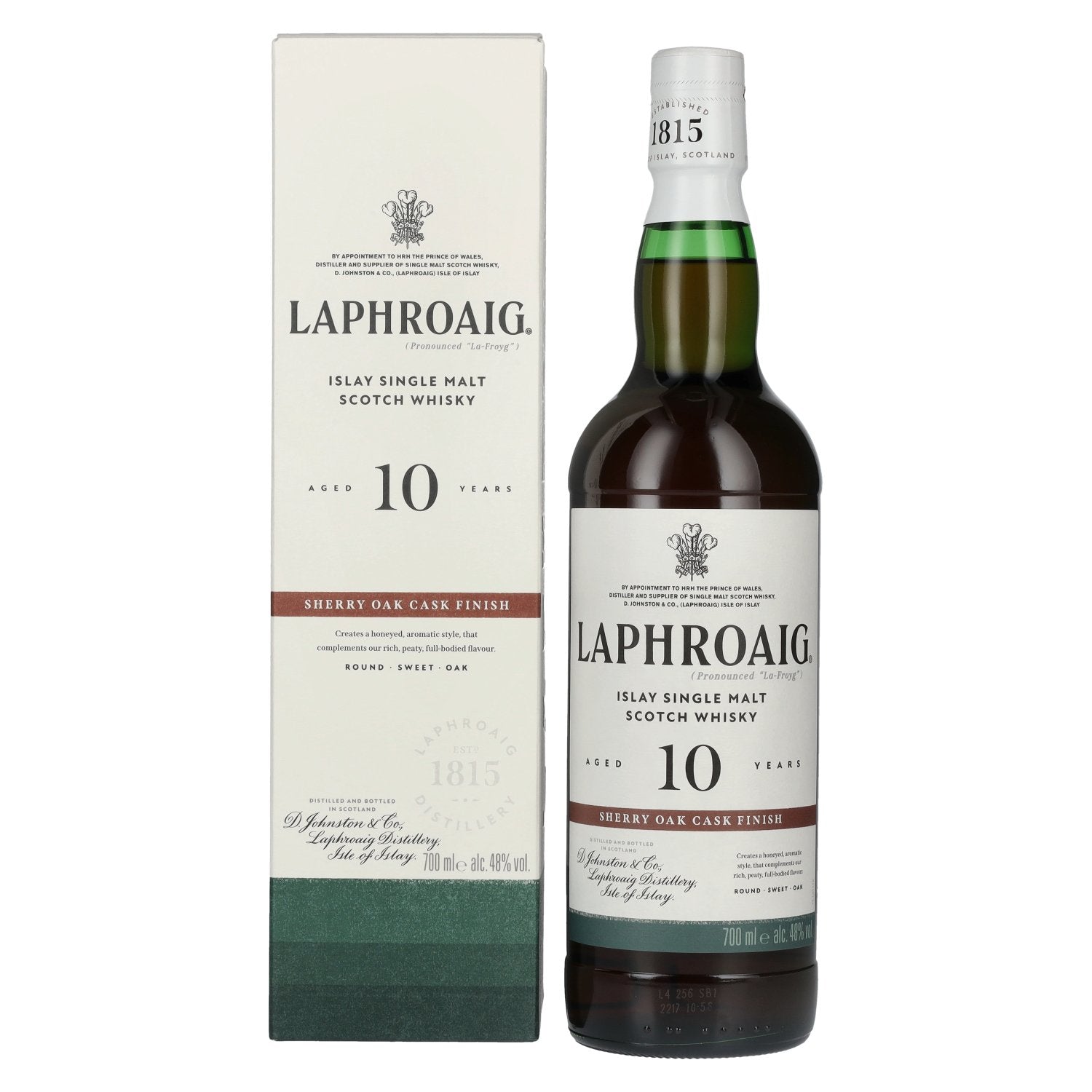 Laphroaig 10 Years Old Sherry Oak Cask Finish 48% Vol. 0,7l in Giftbox