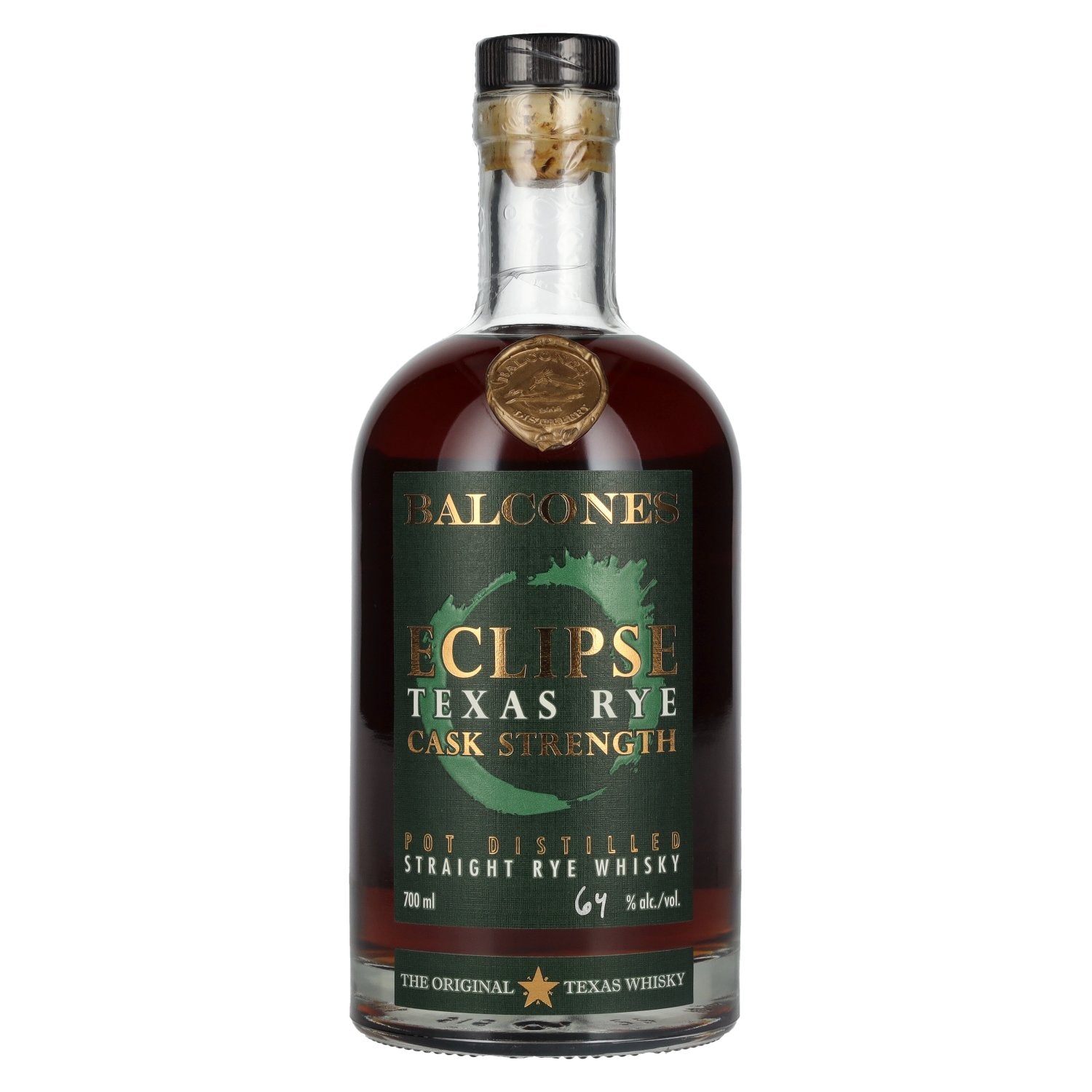 Balcones ECLIPSE TEXAS RYE Cask Strength Rye Whisky 64% Vol. 0,7l
