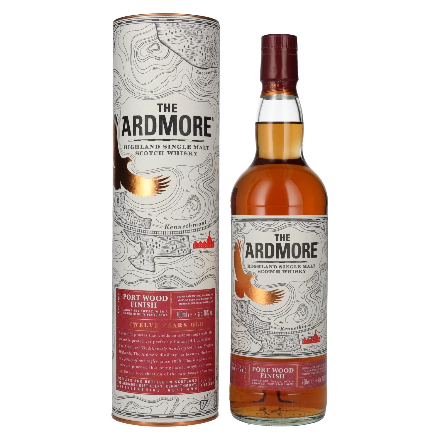 The Ardmore 12 Years Old PORT WOOD FINISH 46% Vol. 0,7l in Giftbox