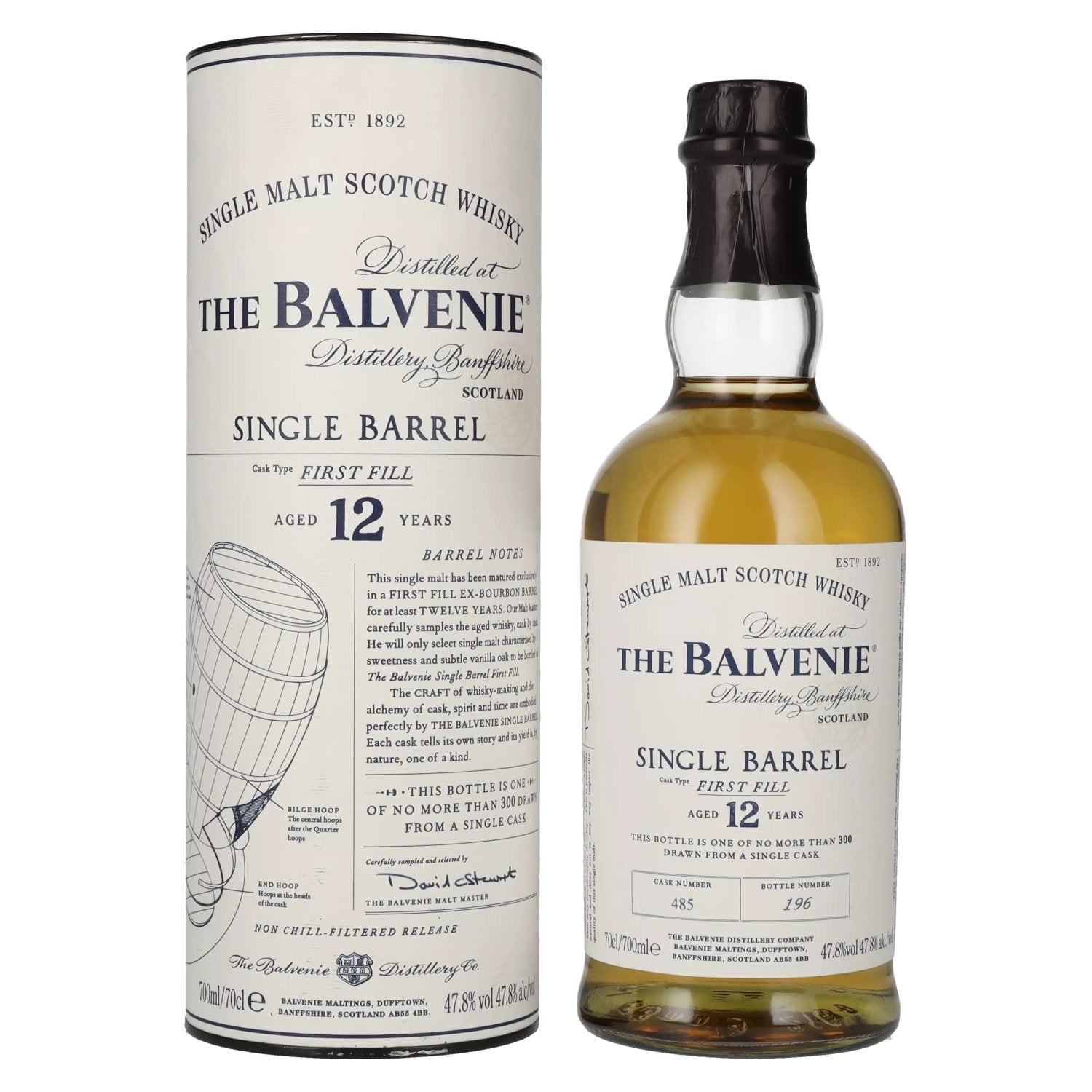 The Balvenie 12 Years Old Single Barrel First Fill 47,8% Vol. 0,7l in Giftbox