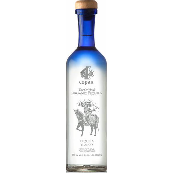 4 Copas Organic Blanco Tequila 750ml