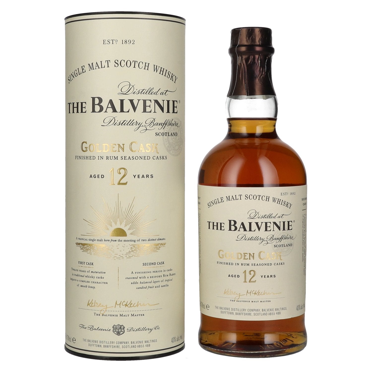 The Balvenie 12 Years Old Golden Cask 43% Vol. 0,7l in Giftbox