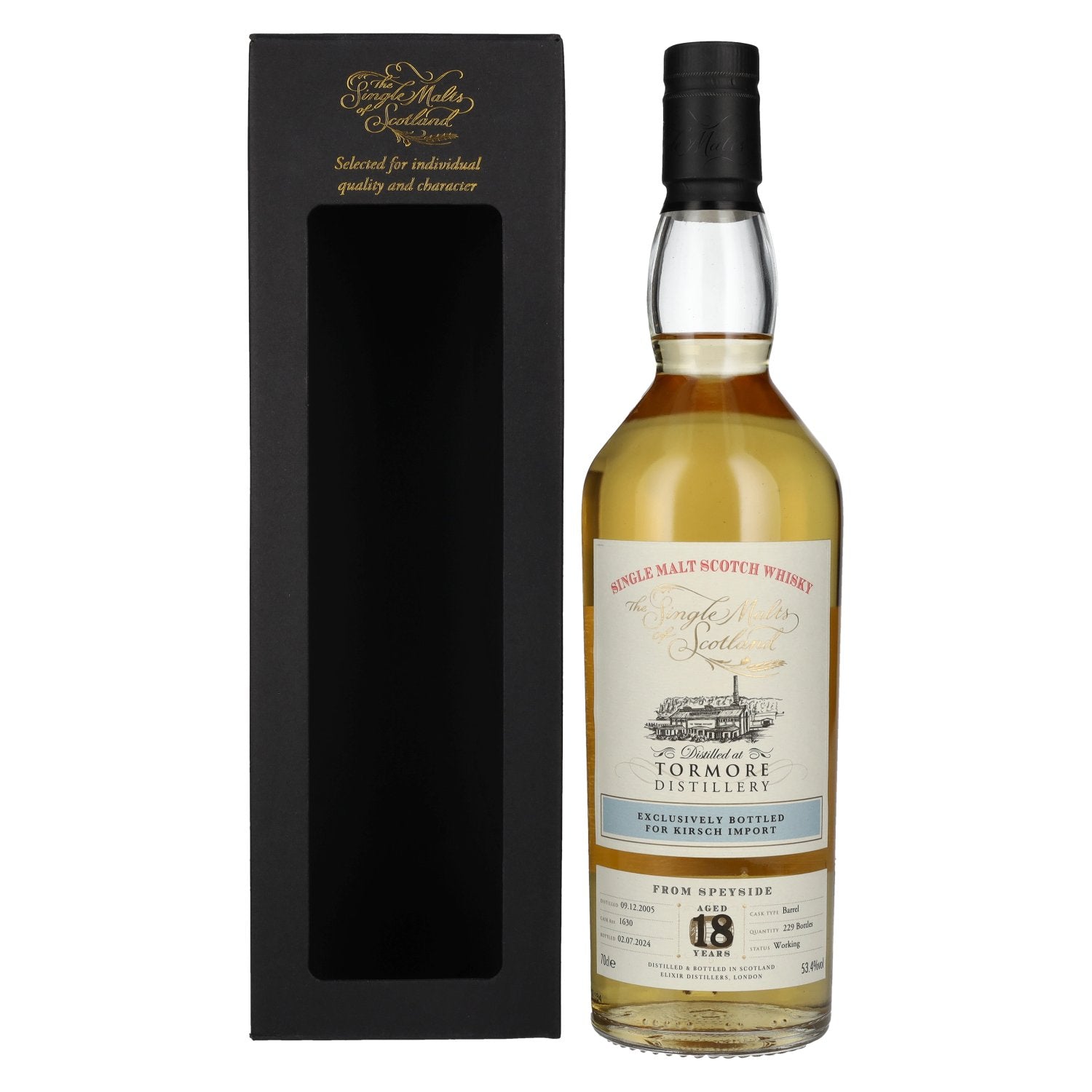 Tormore 18 Years Old KIRSCH IMPORT Speyside Single Malt 2005 53,4% Vol. 0,7l in Giftbox