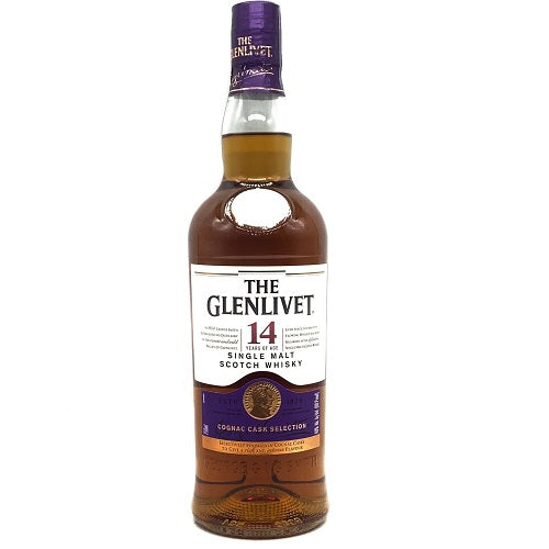 The Glenlivet Single Malt Scotch Cognac Cask Selection 14 Yr 80 With Carton 750ml