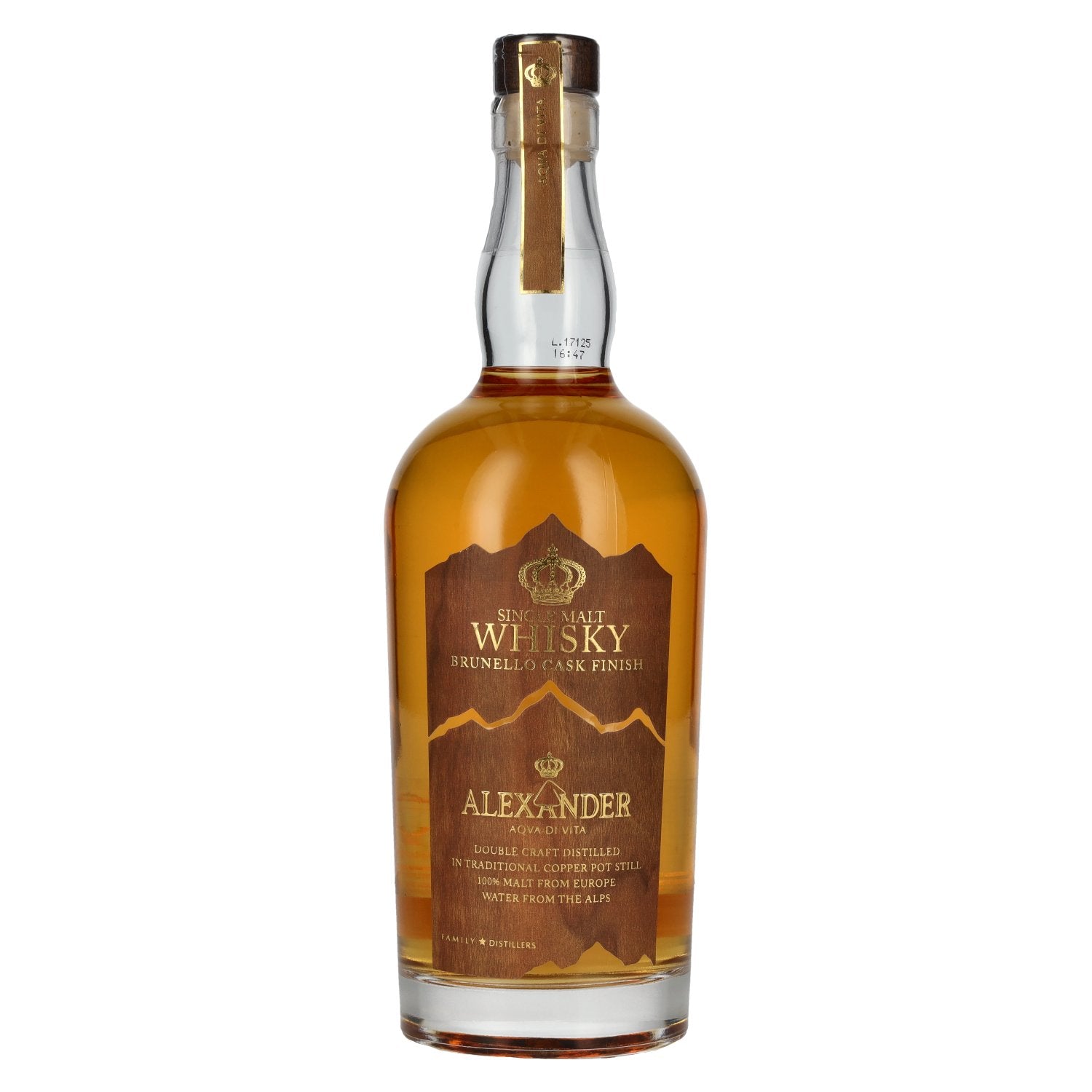 ALEXANDER Aqva Di Vita Brunello Cask Finish Single Malt Whisky 43% Vol. 0,7l