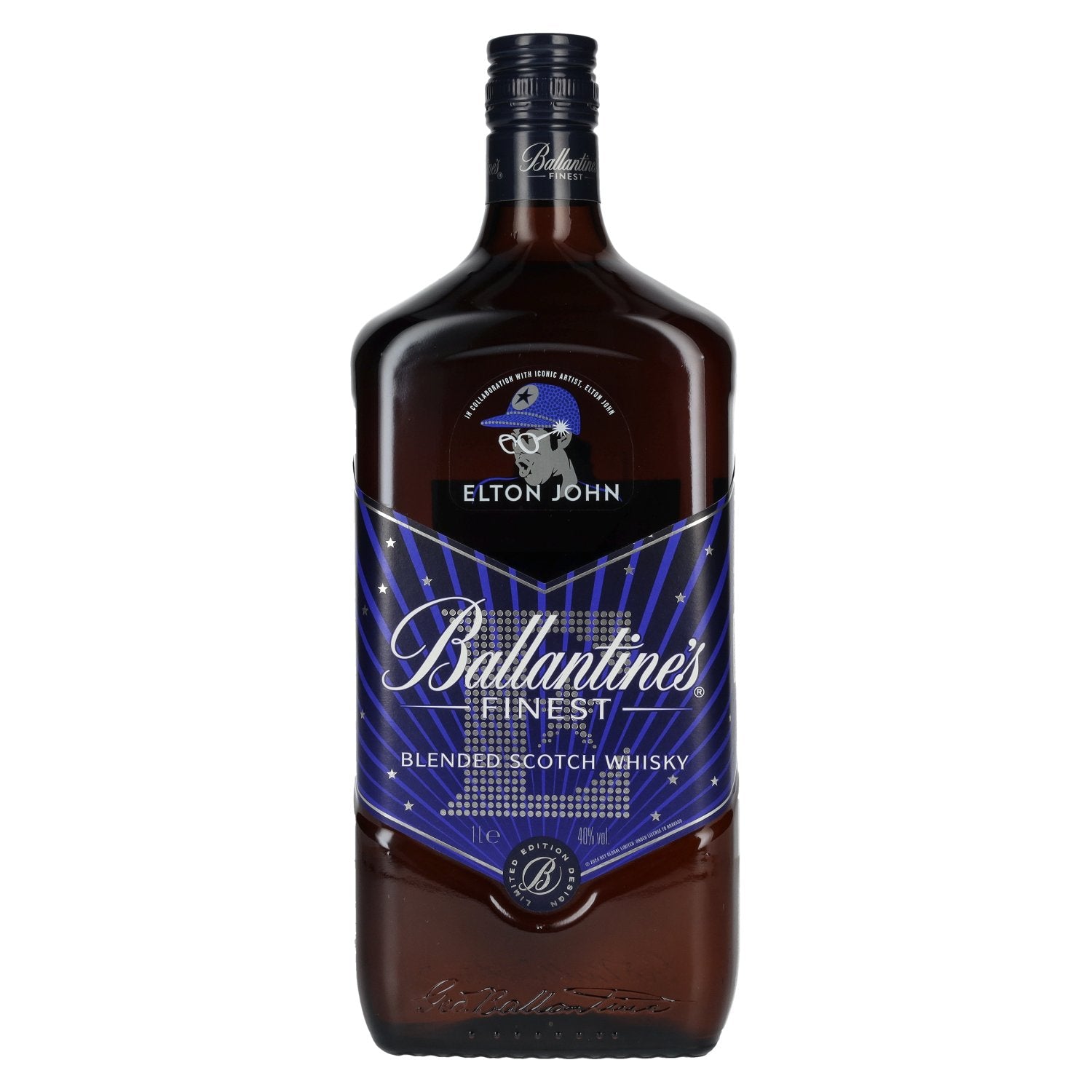 Ballantine's FINEST Blended Scotch Whisky ELTON JOHN Limited Edition 40% Vol. 1l