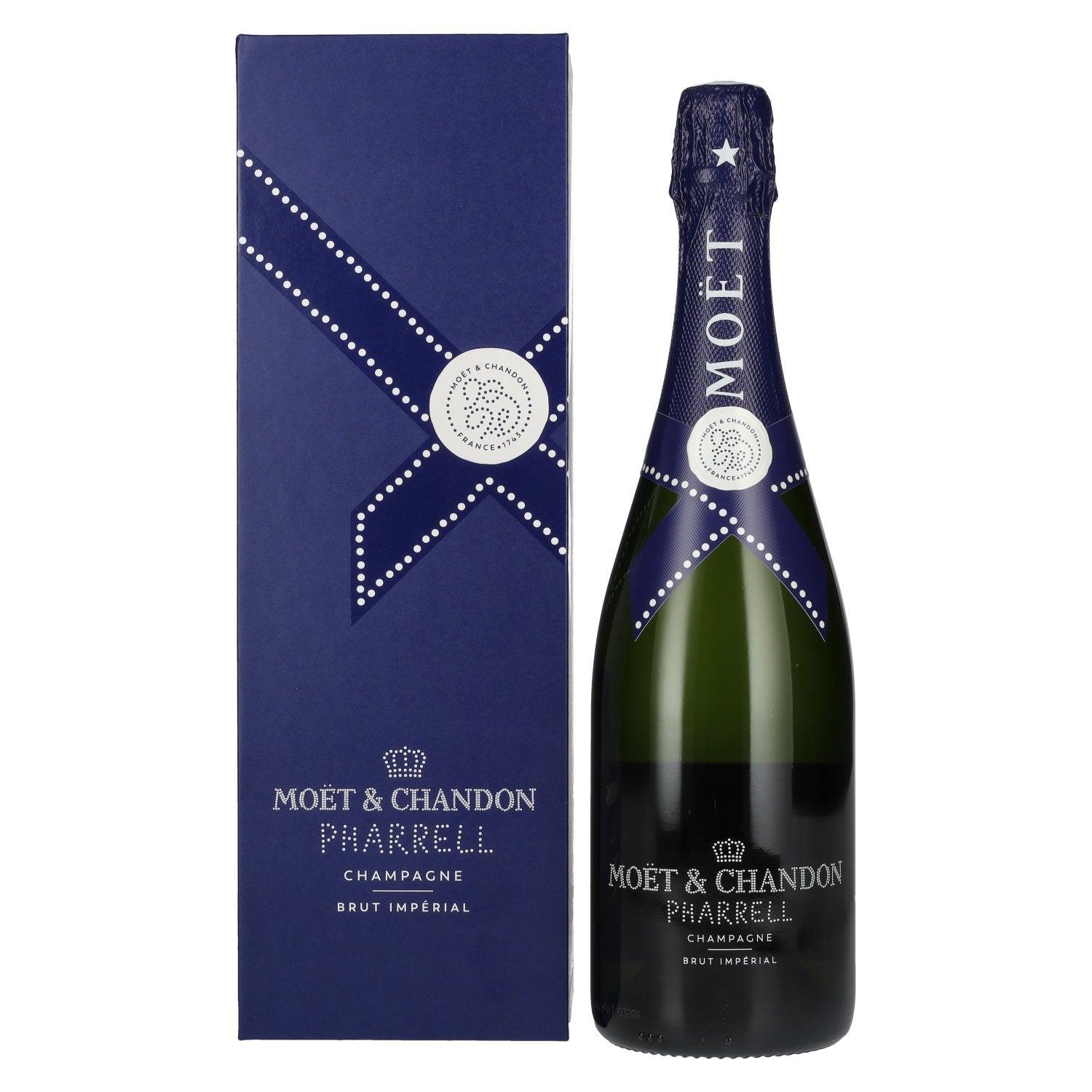 Moet & Chandon Champagne IMPERIAL Brut Pharrell Williams Blue Edition 12,5% Vol. 0,75l in Giftbox