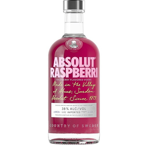 Absolut Raspberry Flavored Vodka Raspberri 750ml