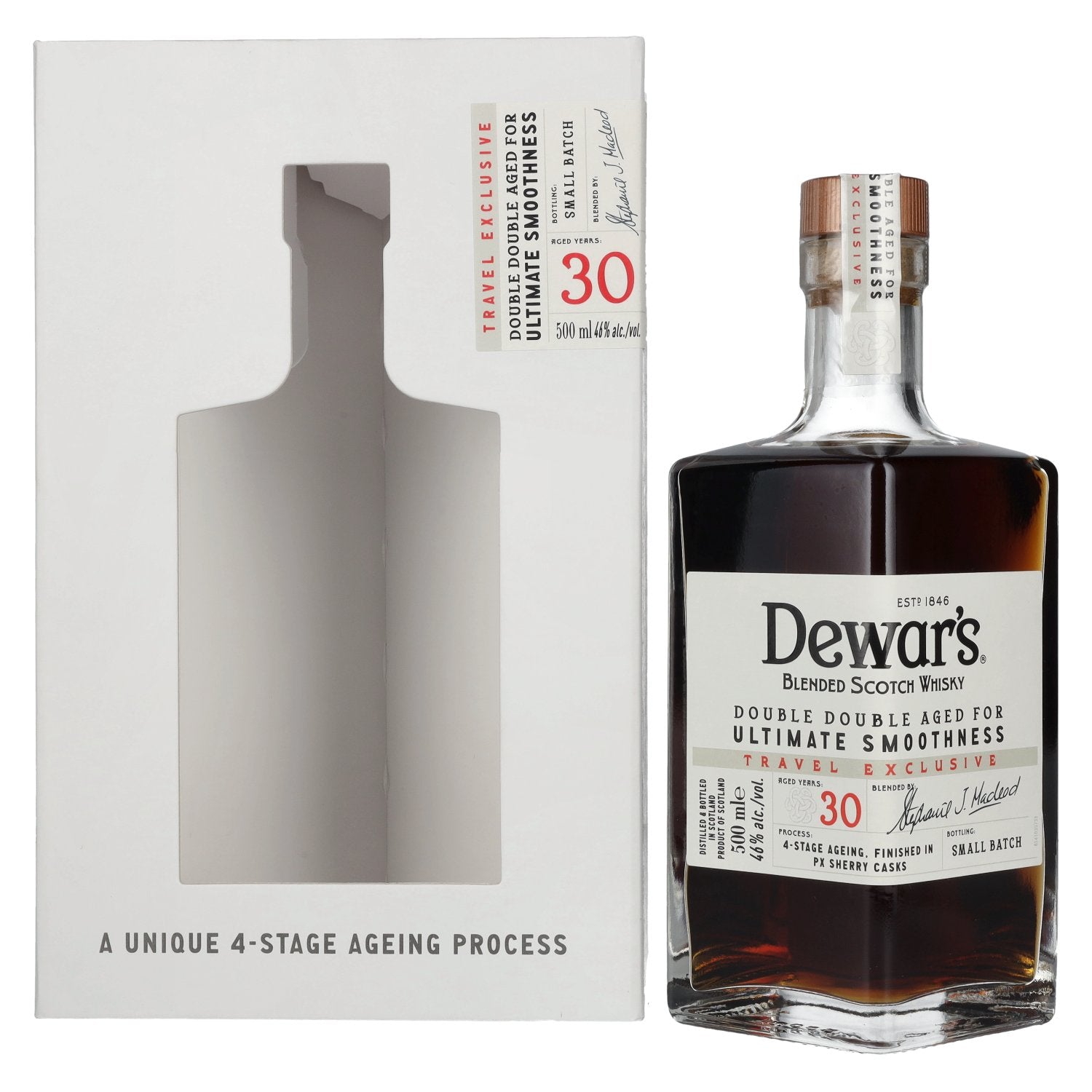Dewar's 30 Years Old Double Double Aged Blended Scotch Whisky 46% Vol. 0,5l in Giftbox
