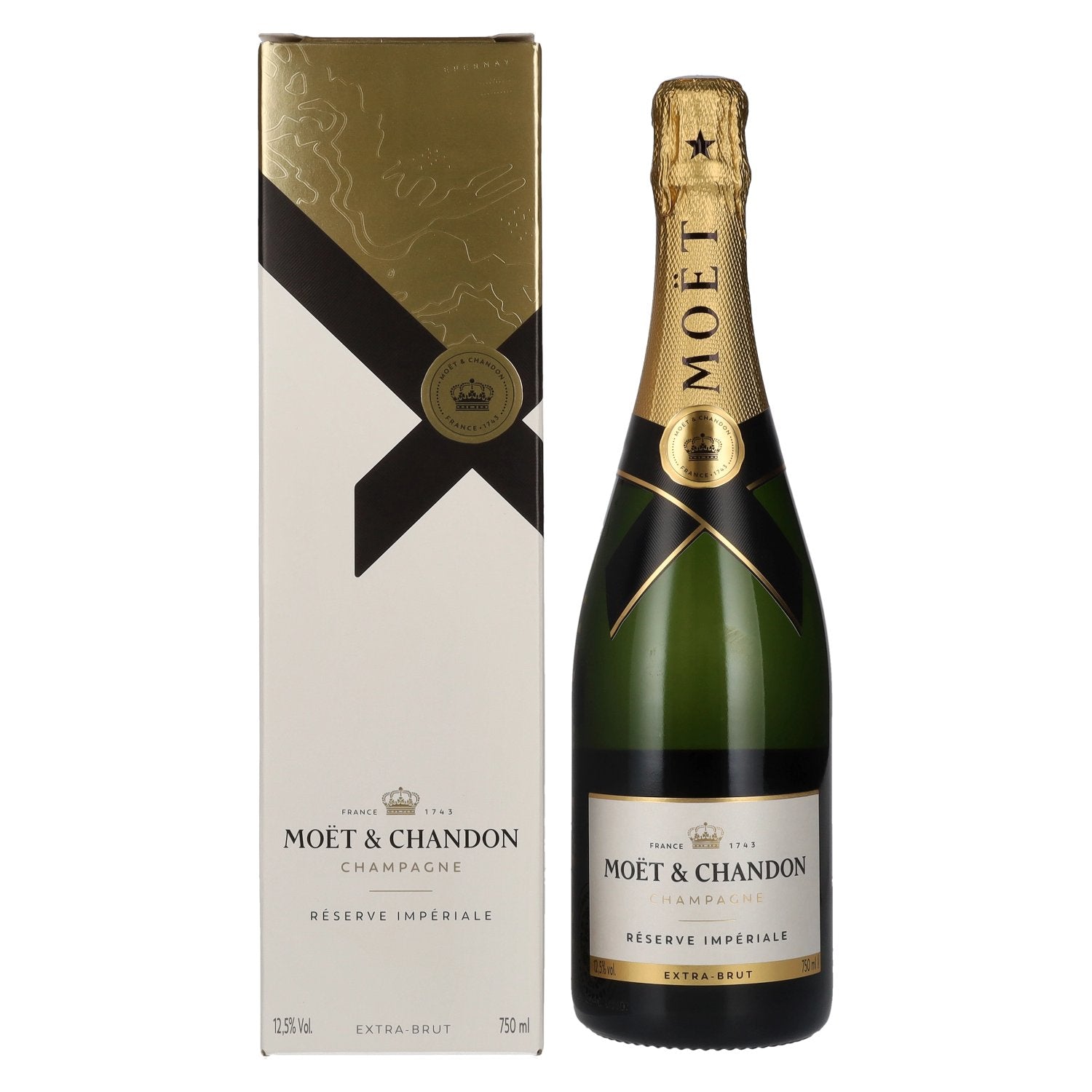 Moet & Chandon Champagne RESERVE IMPERIALE Brut 12,5% Vol. 0,75l in Giftbox