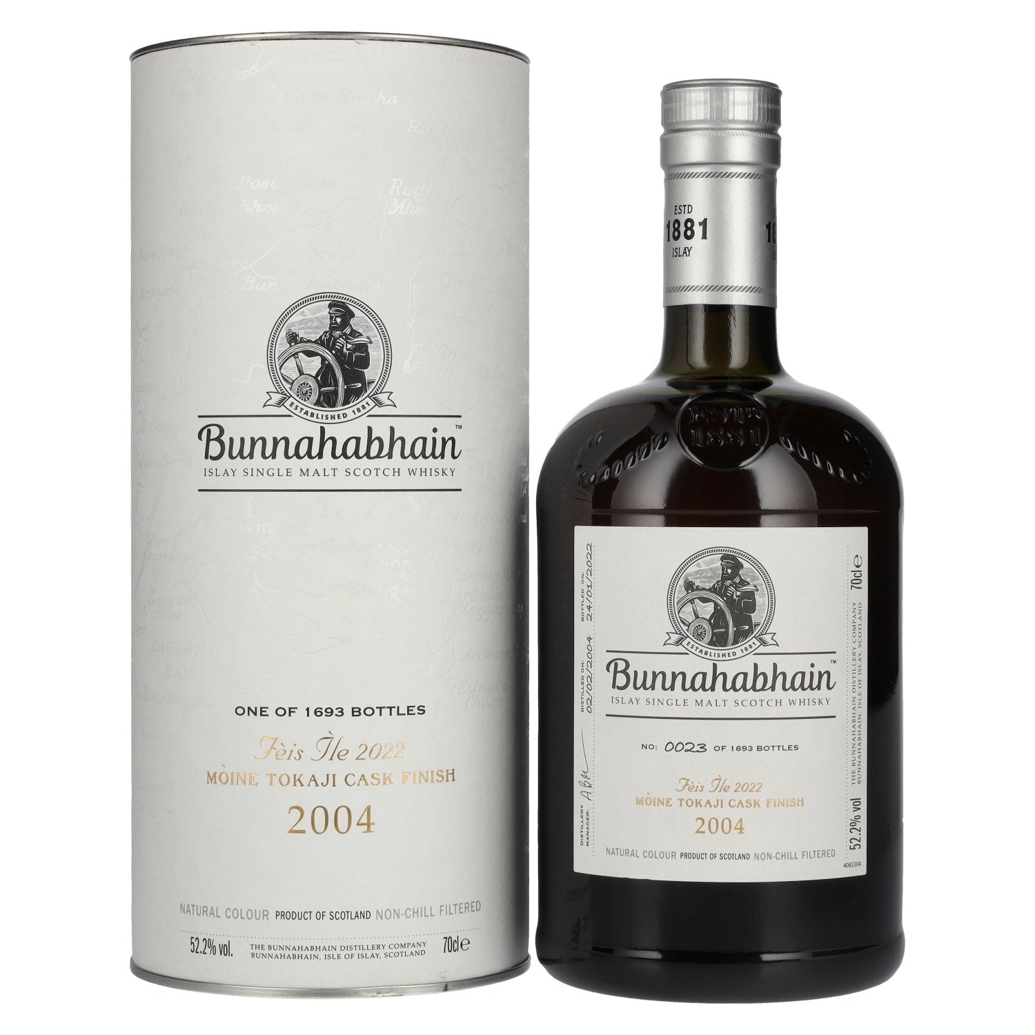 Bunnahabhain MOINE TOKAJI CASK FINISH Limited Release Feis Ile 2022 52,2% Vol. 0,7l in Giftbox
