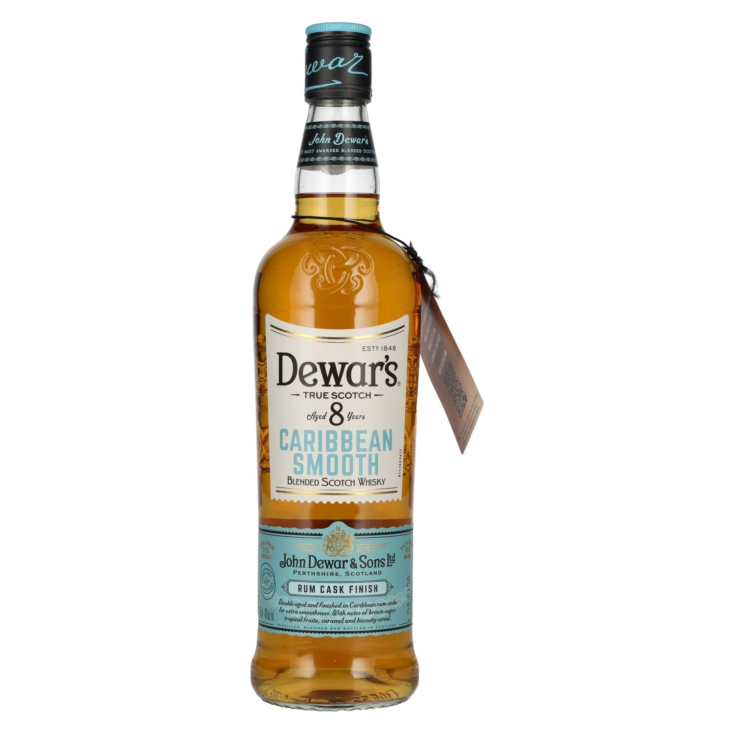 Dewar's 8 Years Old Caribbean Smooth Blended Scotch Whisky 40% Vol. 0,7l