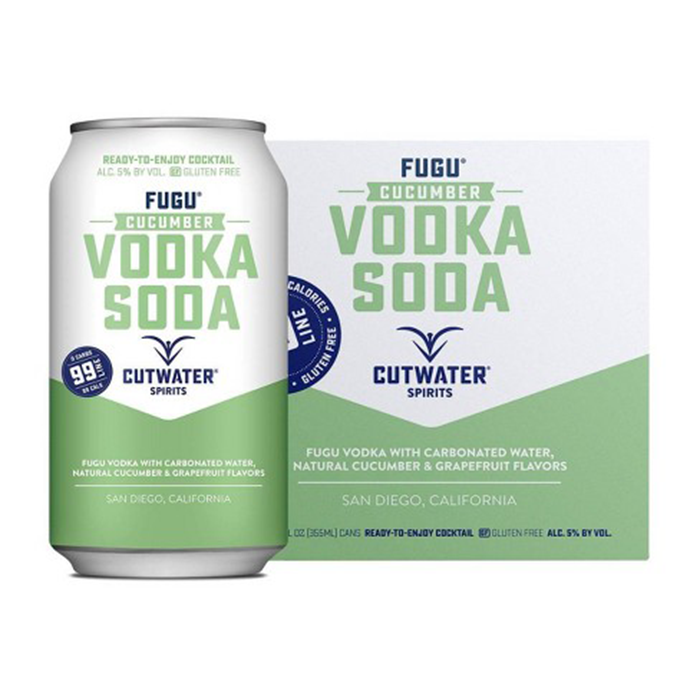 Cutwater Cucumber Vodka Soda 4pk