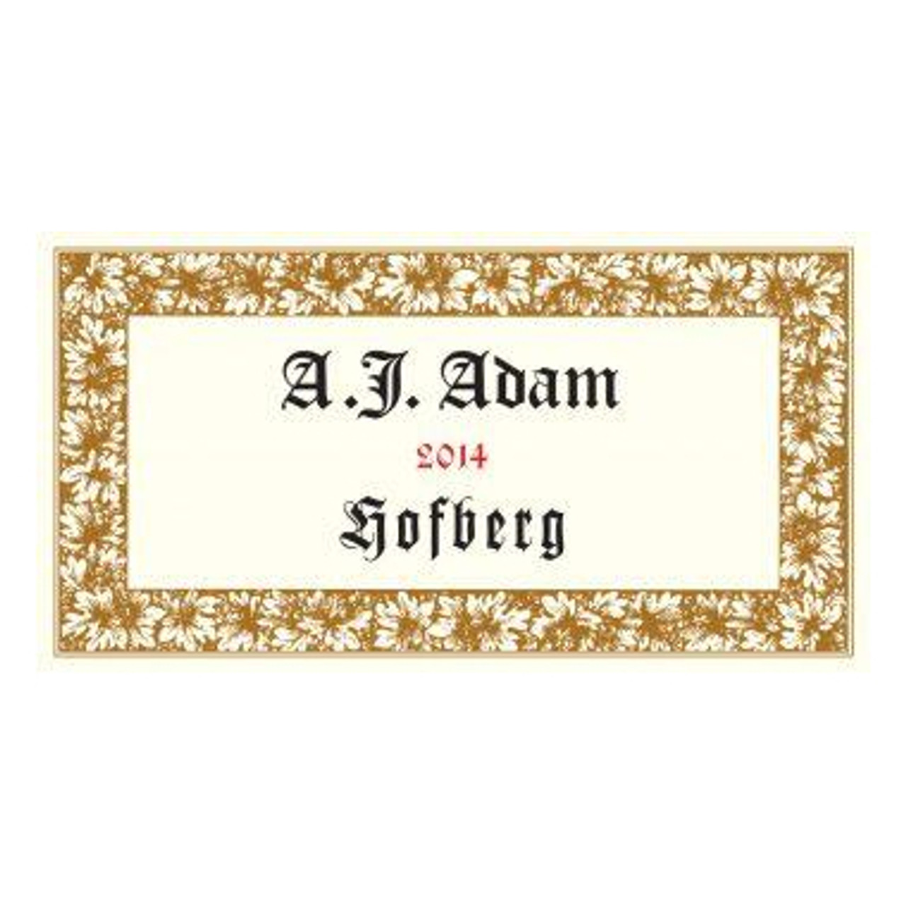 A.J. Adam Riesling Hofberg Grosses Gewachs Trocken 2022 750ml