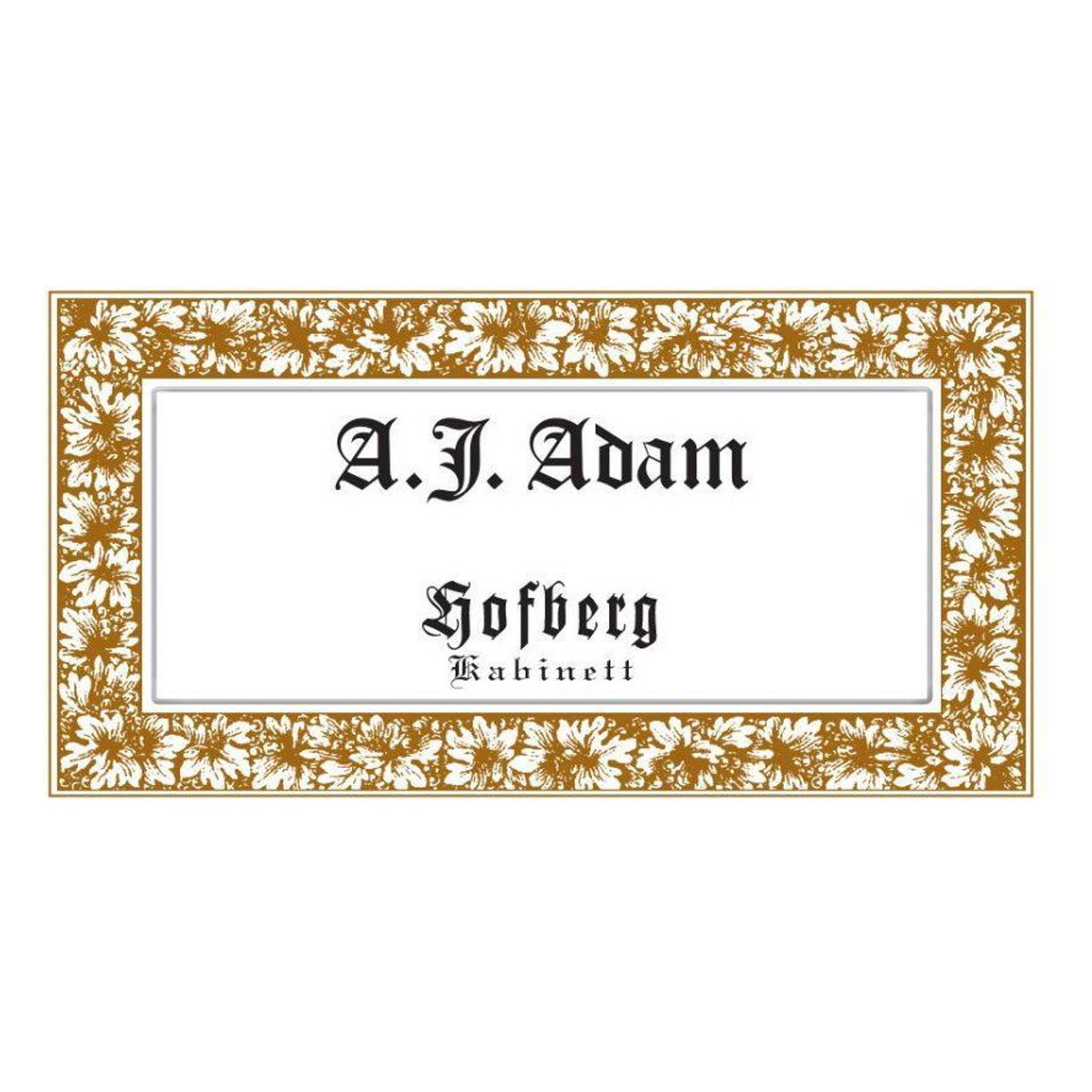 A.J. Adam Riesling Dhroner Hofberg Kabinett 2022 1.5L