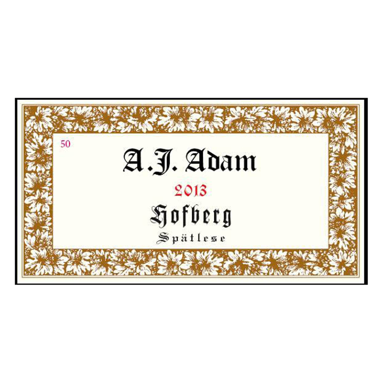 A.J. Adam Riesling Dhron Hofberg Spatlese 2022 750ml