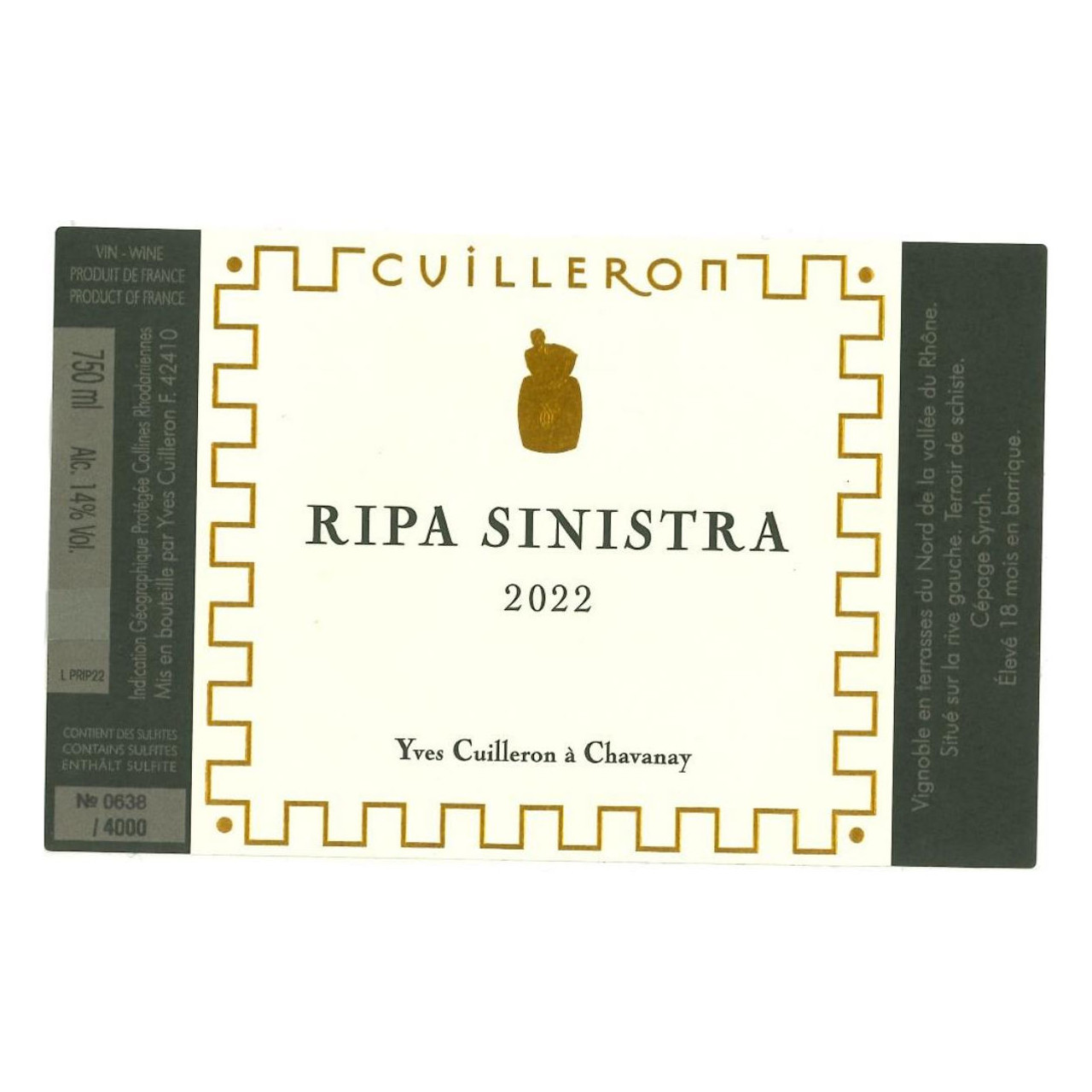 Yves Cuilleron Collines Rhodaniennes Ripa Sinistra 2022 750ml