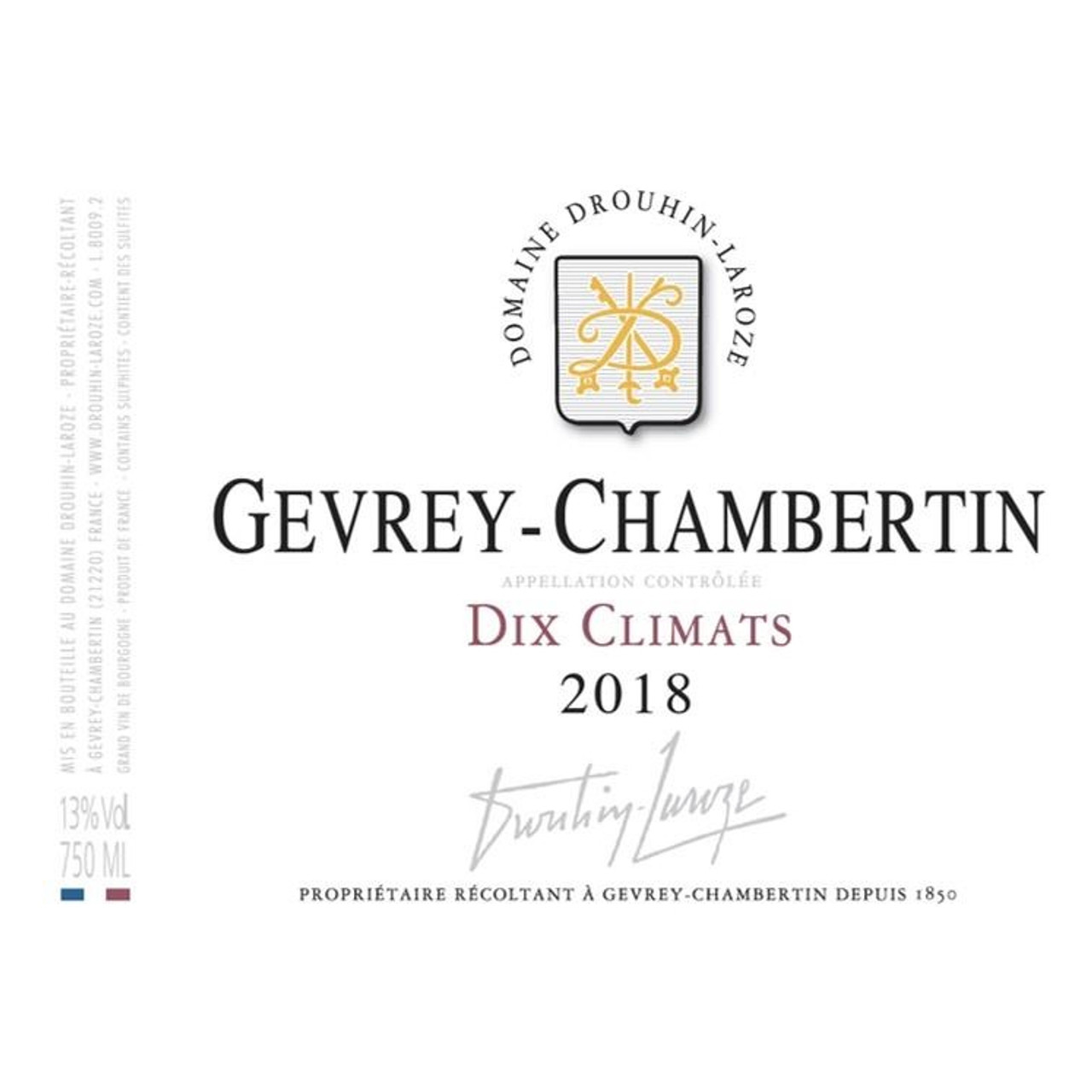 Domaine Drouhin-Laroze Gevrey-Chambertin Dix Climats 2022 750ml