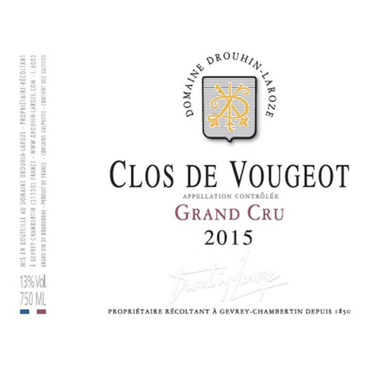 Domaine Drouhin-Laroze Clos de Vougeot Grand Cru 2022 750ml