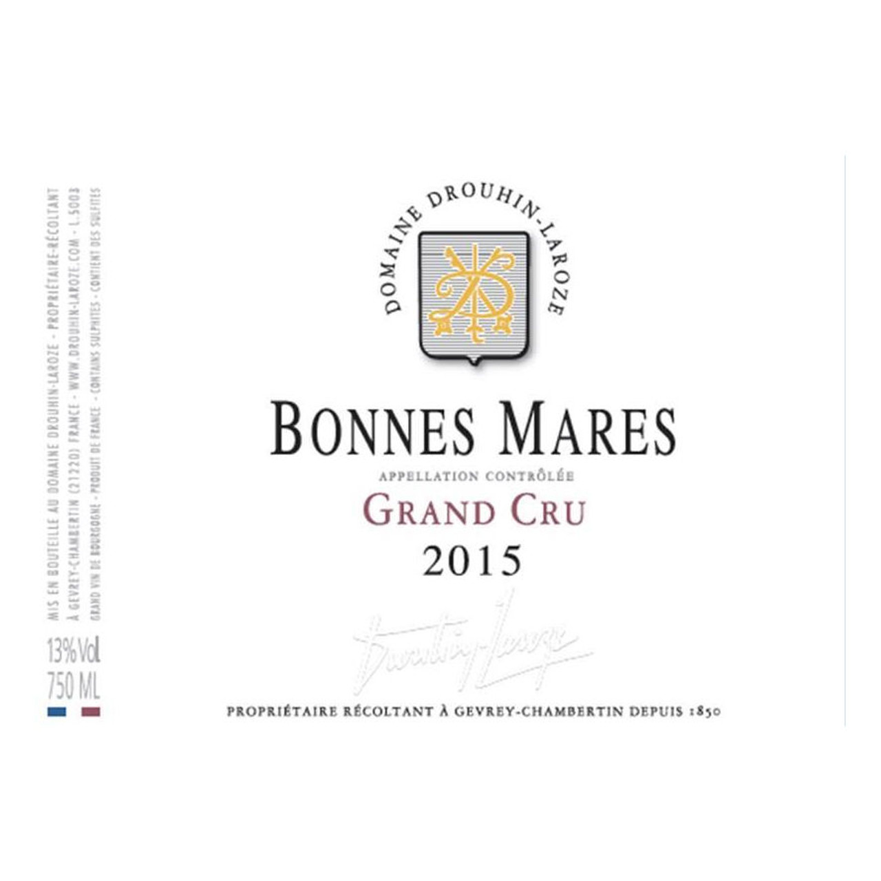 Domaine Drouhin-Laroze Bonnes-Mares Grand Cru 2022 750ml