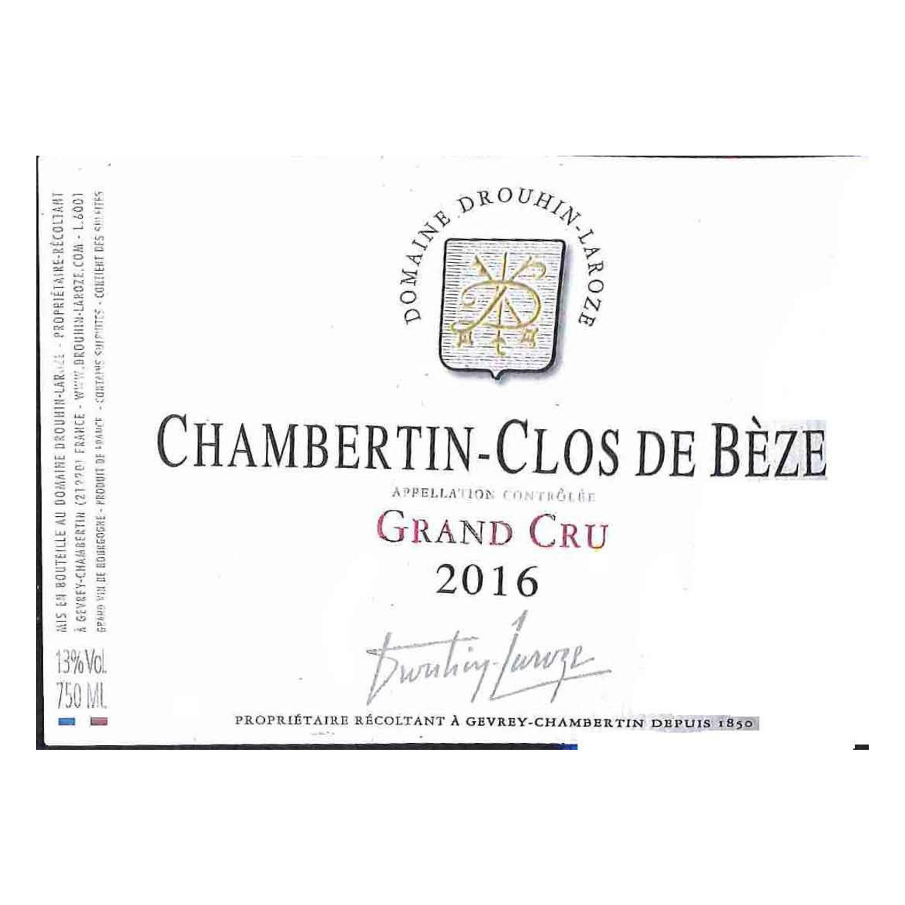 Domaine Drouhin-Laroze Chambertin-Clos de Beze Grand Cru 2022 750ml