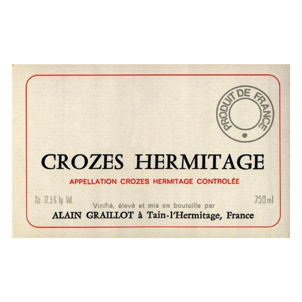 Alain Graillot Crozes-Hermitage Rouge 2022 750ml