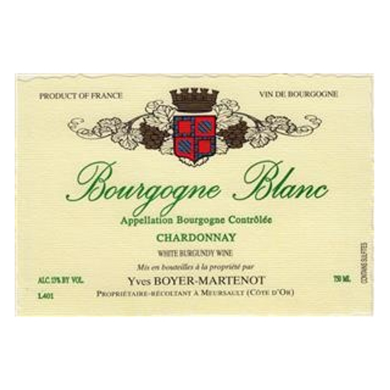 Domaine Boyer-Martenot Bourgogne Blanc 2022 750ml