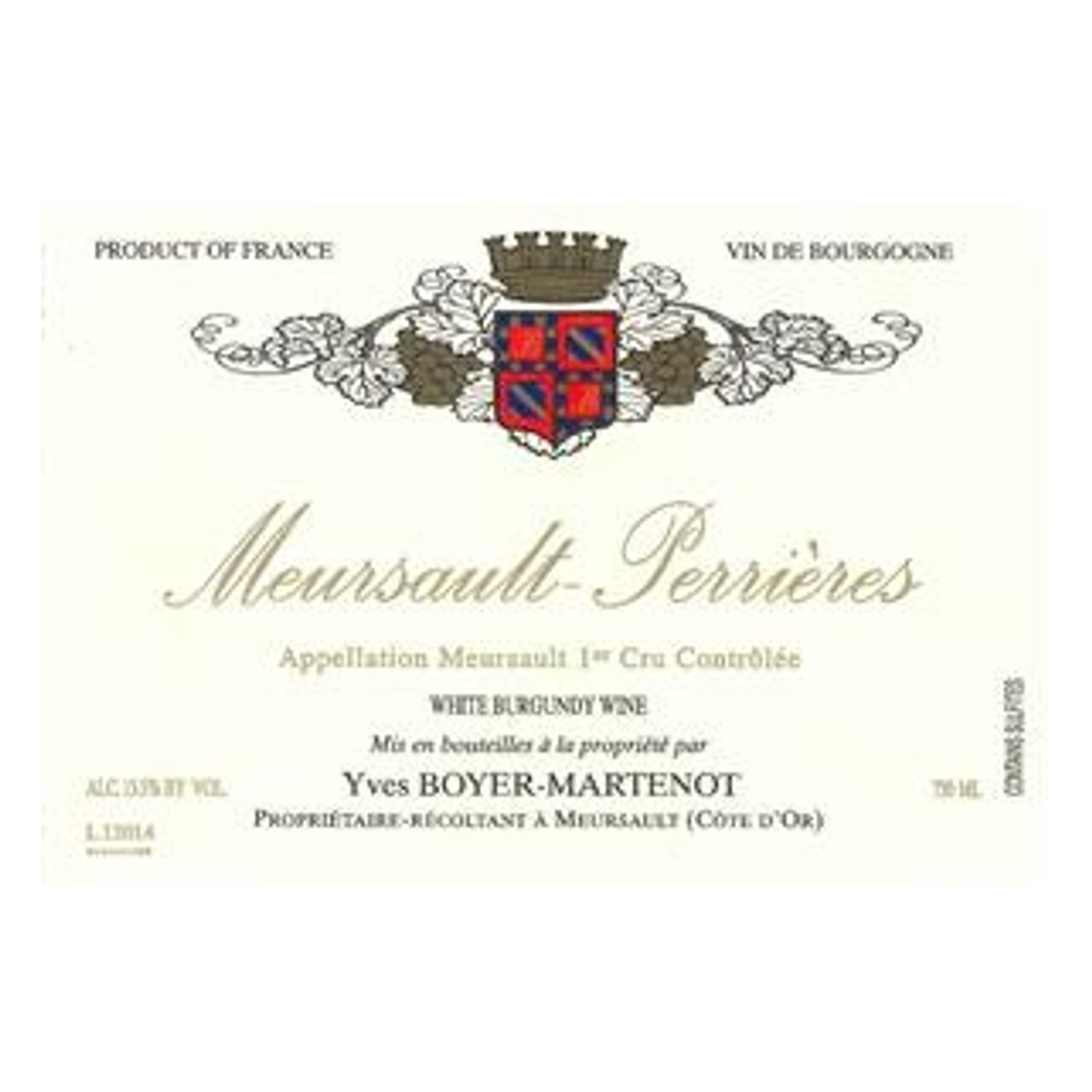 Domaine Boyer-Martenot Meursault 1er Cru Perrieres 2022 750ml
