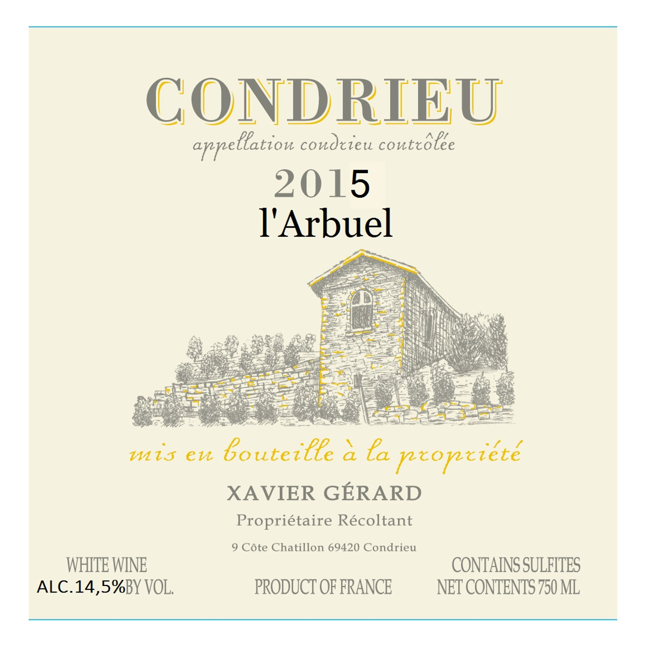 Xavier Gerard Condrieu "L'Arbuel" 2021 750ml