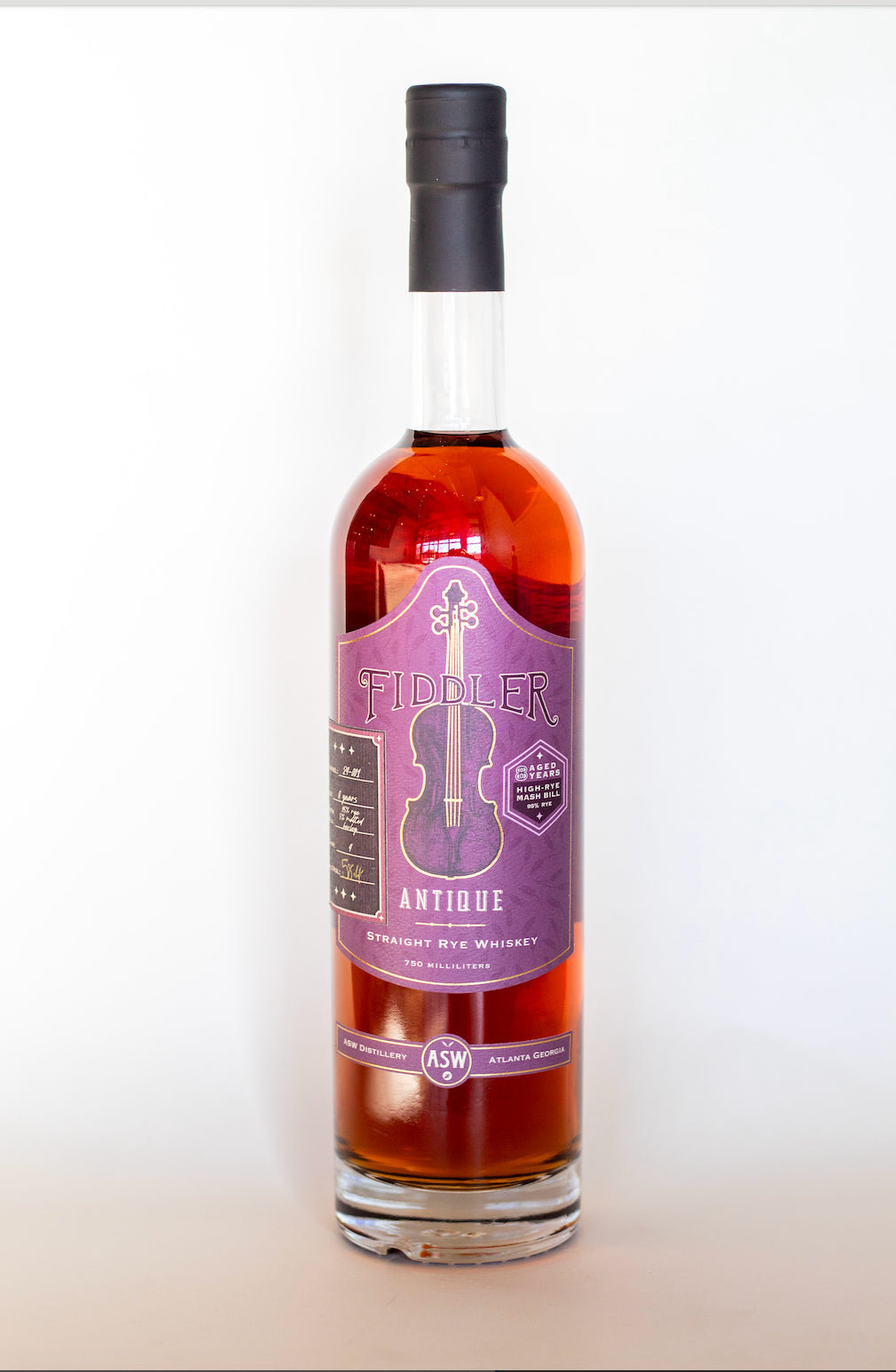ASW Distillery Fiddler Antique Rye Whiskey