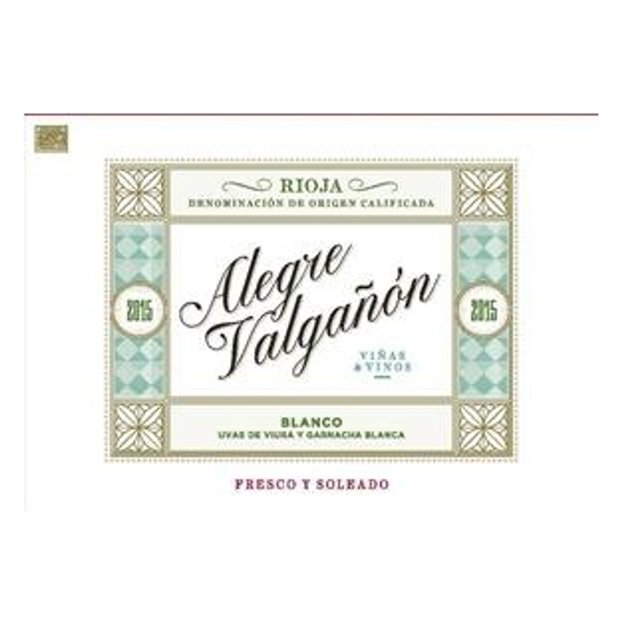 Alegre & Valgonon Rioja Blanco 2023 750ml