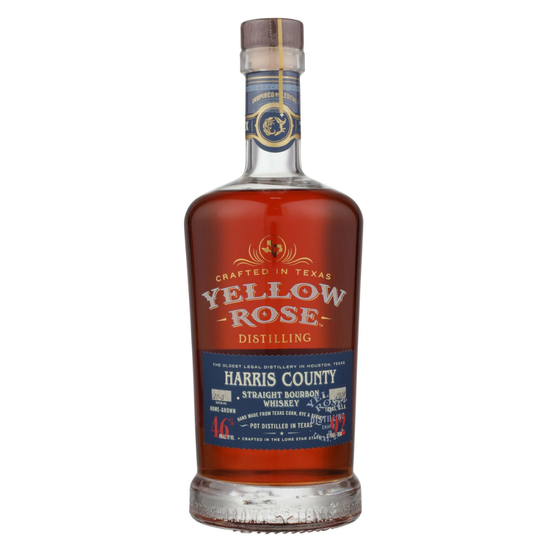 Yellow Rose Distilling Straight Bourbon Whiskey Harris County Pot Distilled 92 750ml