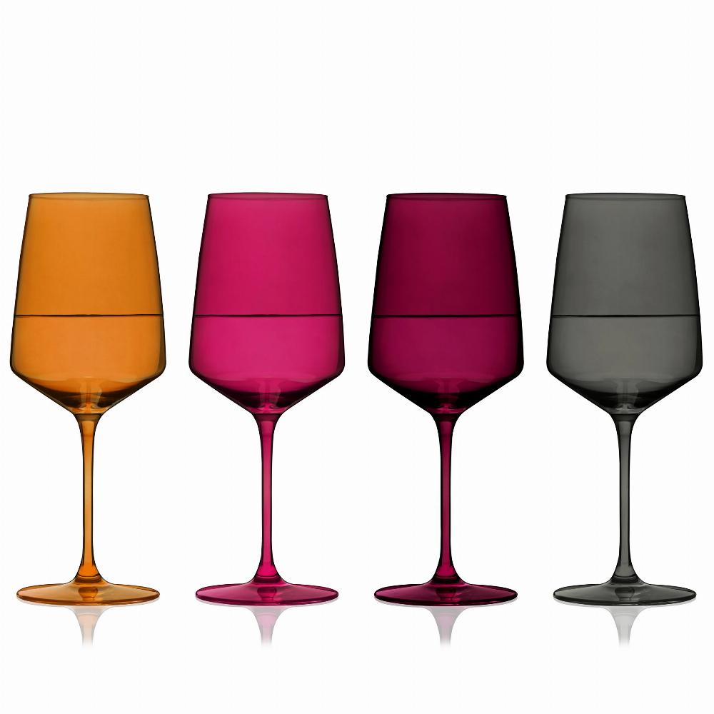 Viski Nouveau Sunset Wine Glasses (Set of 4)