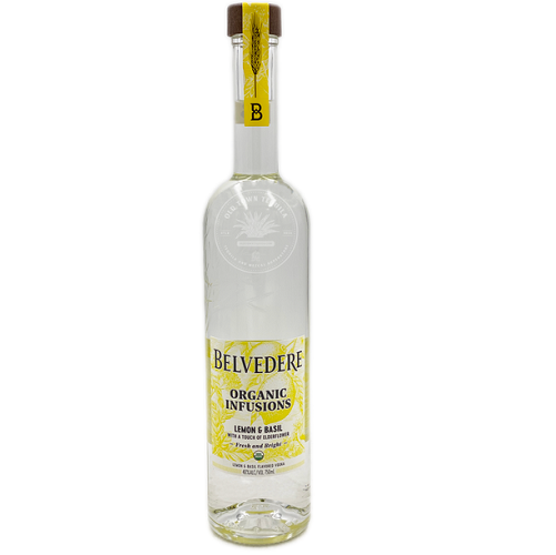Belvedere Organic Infusions Lemon & Basil Flavored Vodka 80 750ml