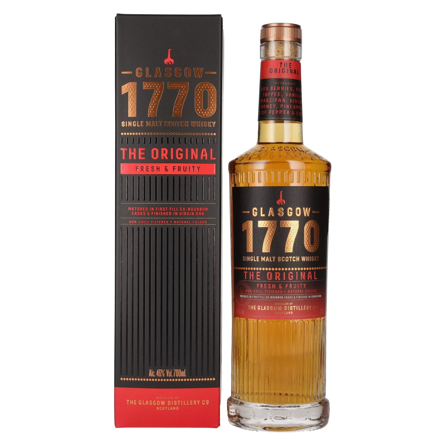 1770 glassgow THE ORIGINAL Single Malt Fresh & Fruity 46% Vol. 0,7l in Giftbox