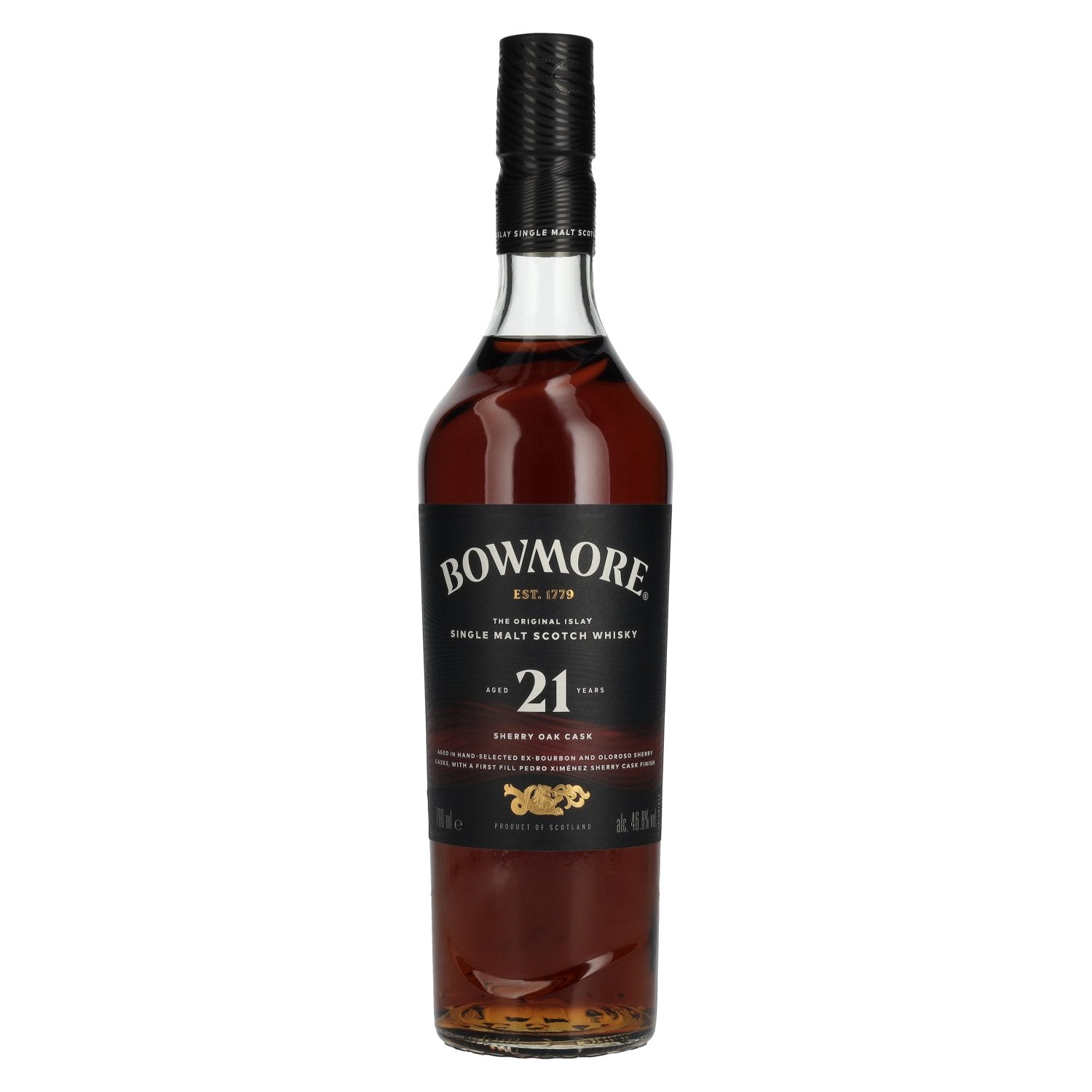 Bowmore 21 Years Old Sherry Oak Cask Islay Single Malt 46,8% Vol. 0,7l
