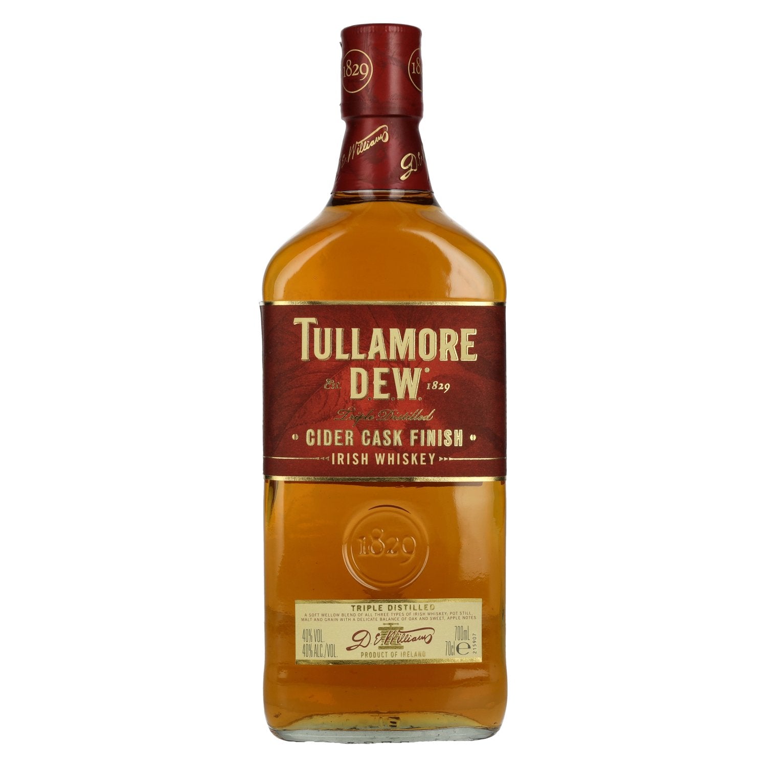 Tullamore D.E.W. Irish Whiskey CIDER CASK Finished 40% Vol. 0,7l