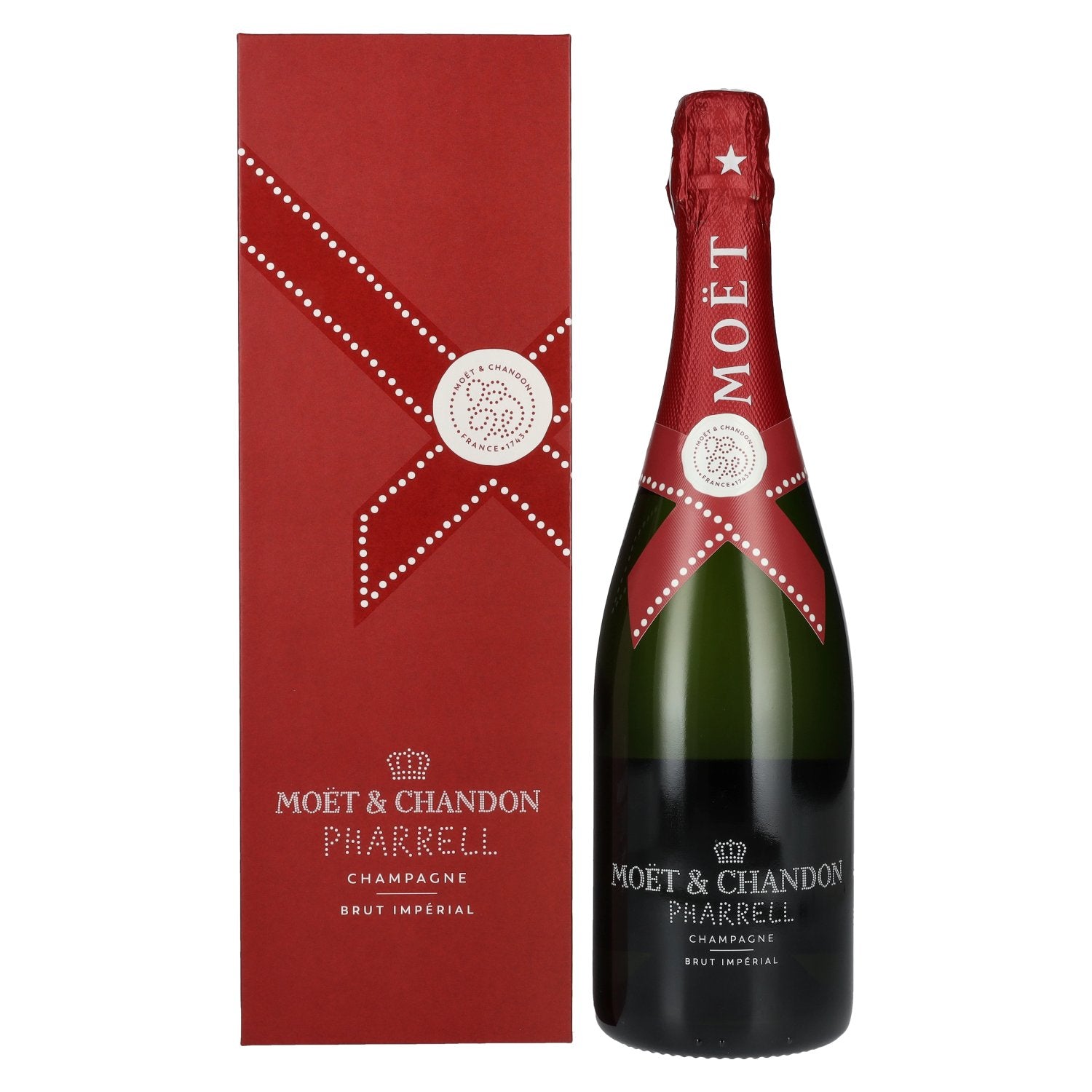 Moet & Chandon Champagne IMPERIAL Brut Pharrell Williams Red Edition 12,5% Vol. 0,75l in Giftbox