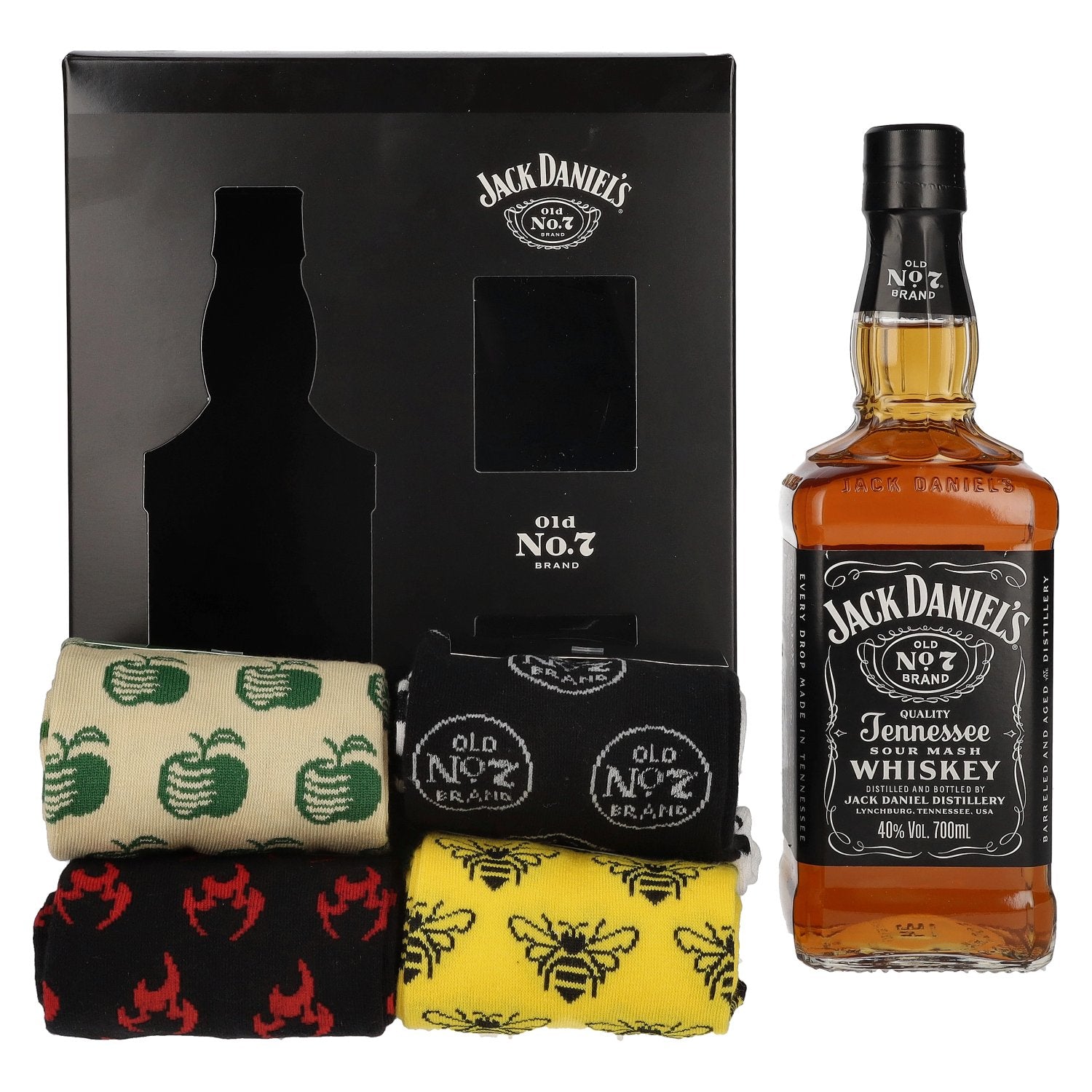 Jack Daniel's Tennessee Whiskey 40% Vol. 0,7l with Socken