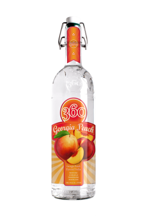 360 Georgia Peach Flavored Vodka 1.0L