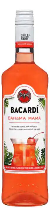 Bacardi Bahama Mama Classic Cocktails - 750ml