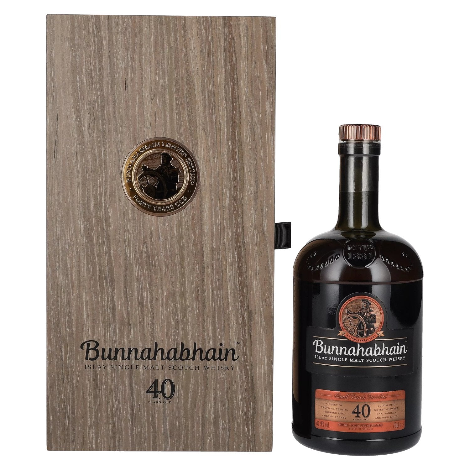 Bunnahabhain 40 Years Old Limited Edition 41,9% Vol. 0,7l in wooden box