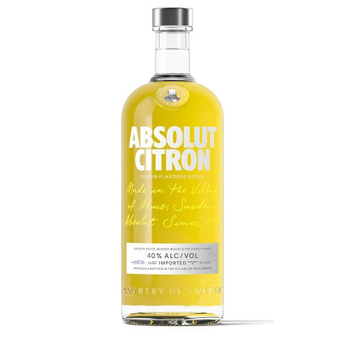 Absolut Lemon Flavored Vodka Citron 750ml