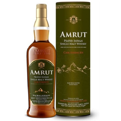 Amrut Peated Indian Single Malt Whisky Cask Strength 750ML