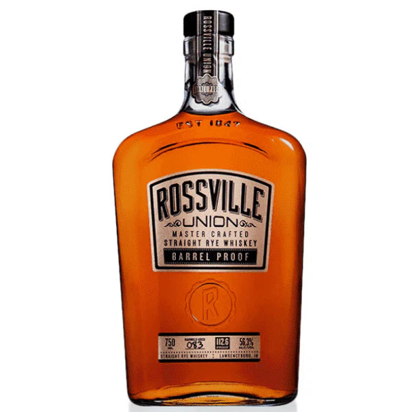 Rossville Union Barrel Proof Straight Rye Whiskey
