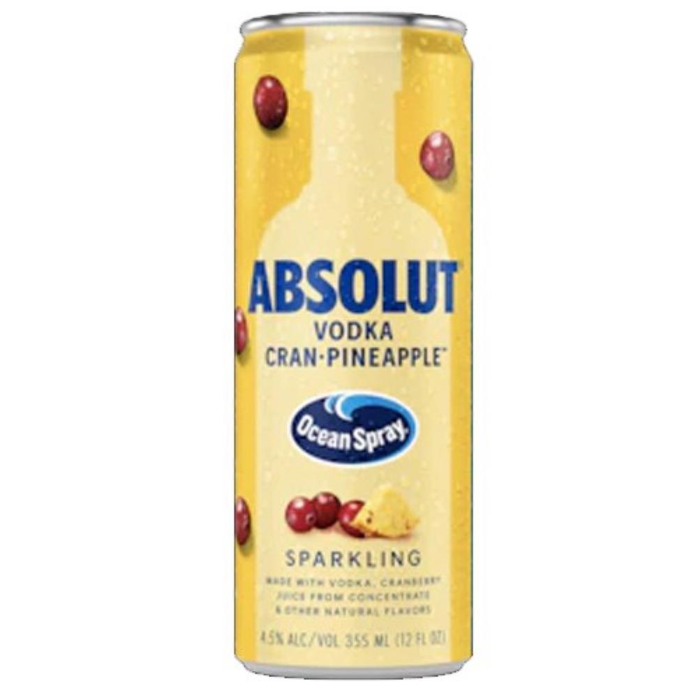 Absolut Vodka Cran-Pineapple Ocean Spray Sparkling 355ml