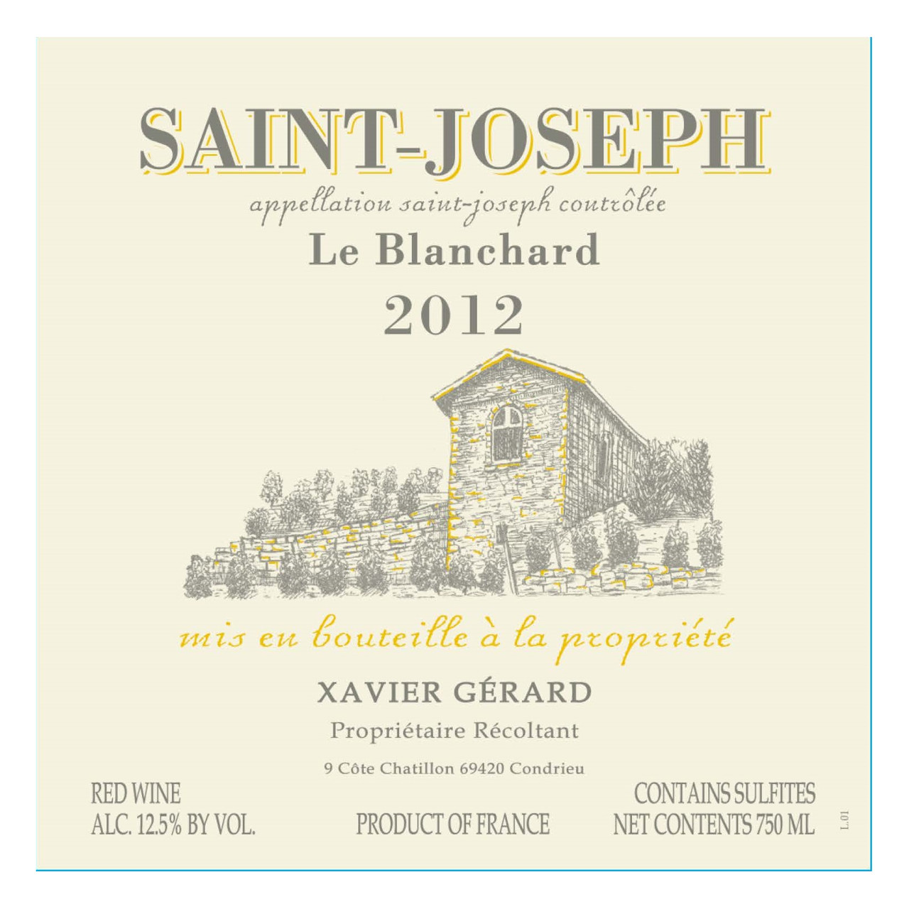 Xavier Gerard Saint-Joseph Rouge Le Blanchard 2023 750ml