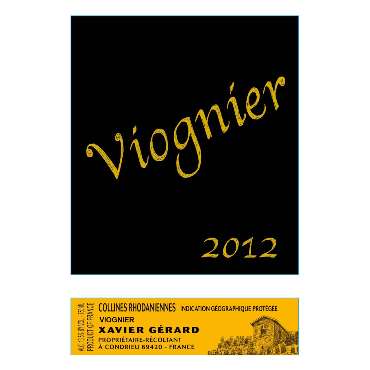 Xavier Gerard Viognier Le Replat Vin de Pays des Collines Rhodaniennes 2023 750ml
