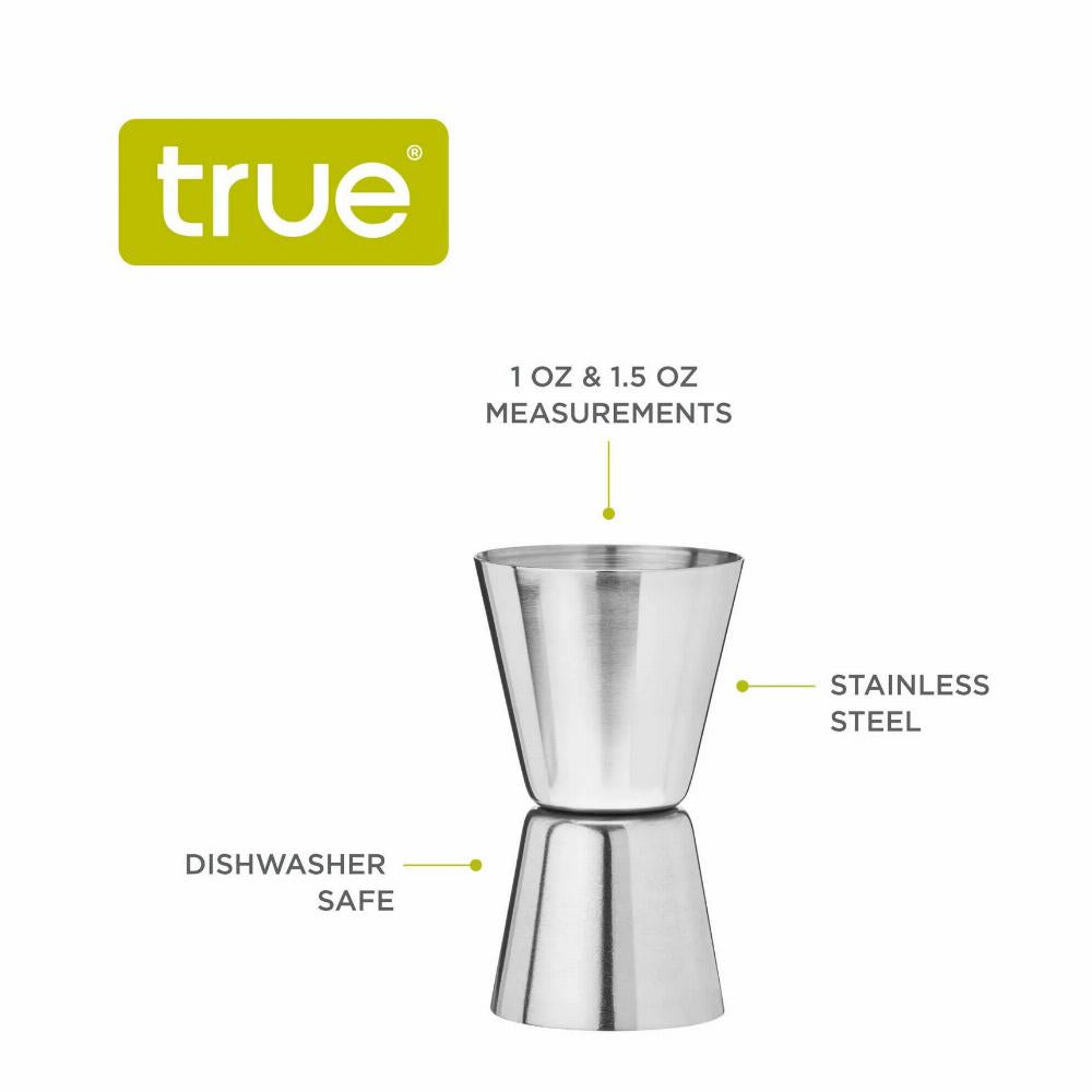 True Dual Double Jigger Stainless Steel